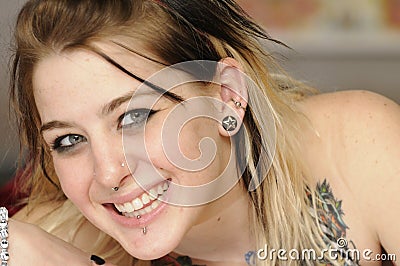 Attractive female American Stock Photo