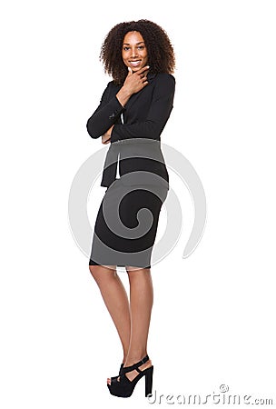 Attractive female business person smiling Stock Photo