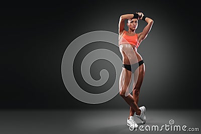 Attractive fitness woman with clipping path Stock Photo