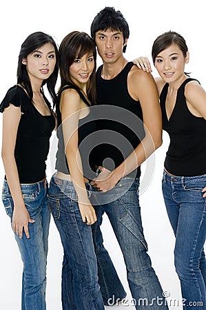 Attractive Group Stock Photo