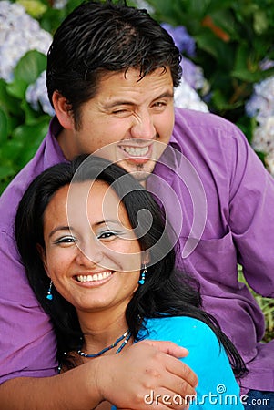 Attractive Hispanic Couple Stock Photo