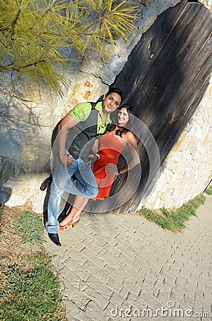 Attractive Indian Couple Stock Photo