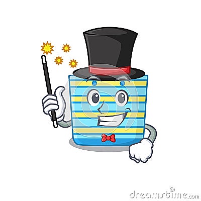 An attractive Magician of beach bag cartoon design Vector Illustration