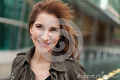 Attractive middle age woman Stock Photo