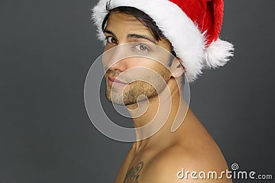 Attractive Santa Claus Stock Photo