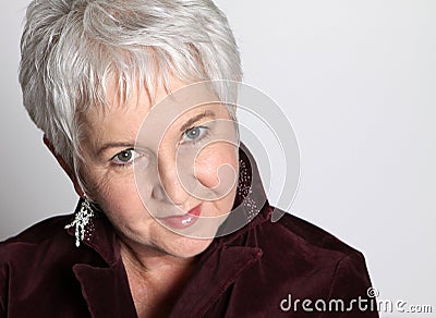 Attractive Senior Woman Stock Photo