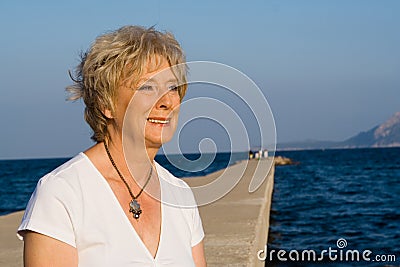 Attractive senior woman Stock Photo
