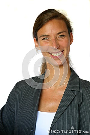 Attractive smiling business woman Stock Photo