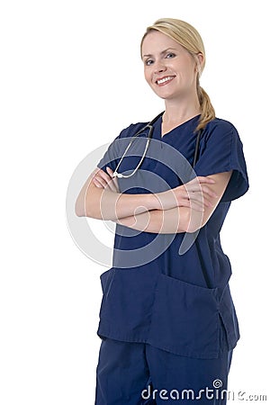 Attractive smiling nurse Stock Photo