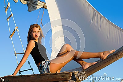 Attractive teen girl Stock Photo