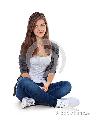 Attractive teenage girl Stock Photo