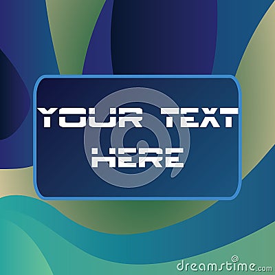 Attractive text display advertising background template. Vector Illustration