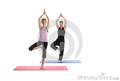 Attractive Yoga Couple Stock Photo