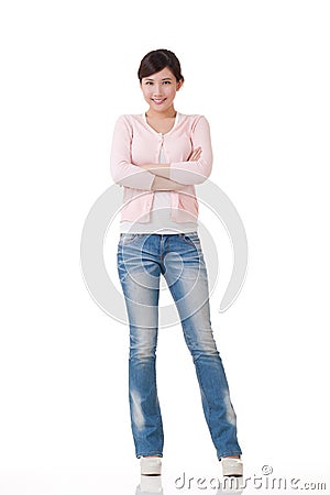 Attractive young Asian woman Stock Photo