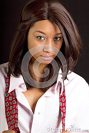 Attractive young brunette woman Stock Photo