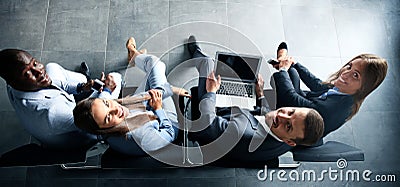 Attractive young bussinespeople Stock Photo