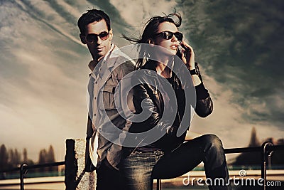 Attractive young couple Stock Photo