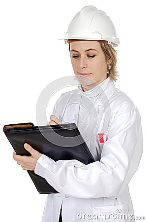 Attractive young engineer Stock Photo