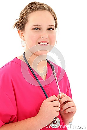 Attractive Young Medical Student Stock Photo