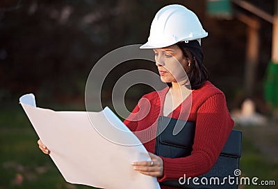 Attractive young person engineer Stock Photo