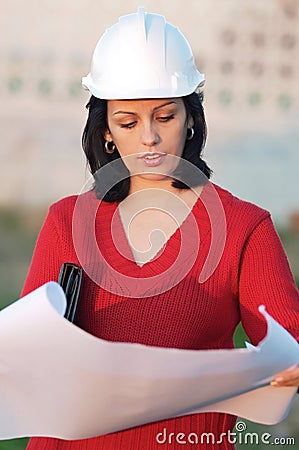 Attractive young person engineer Stock Photo
