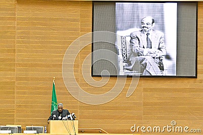 AU pays tribute to Ato Meles Zenawi Editorial Stock Photo