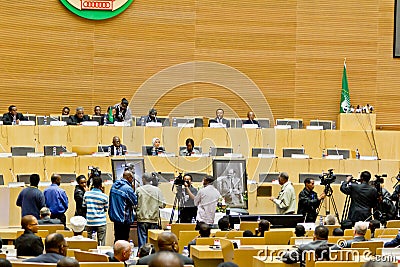 AU pays tribute to Ato Meles Zenawi Editorial Stock Photo