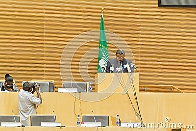 AU pays tribute to Ato Meles Zenawi Editorial Stock Photo