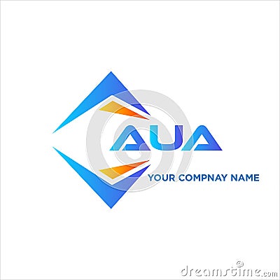 AUA abstract technology logo design on white background. AUA creative initials Vector Illustration