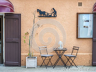 Auberge du Teillon restaurant in France Editorial Stock Photo