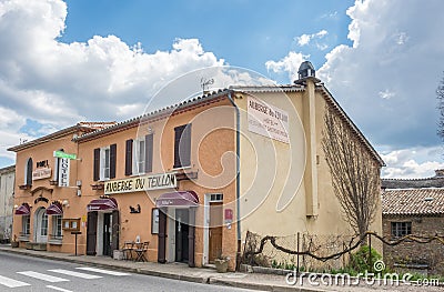 Auberge du Teillon restaurant in France Editorial Stock Photo