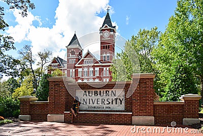 AUBURN, AL -OCTOBER 10,20 17: Auburn University located in Auburn, Alabama Editorial Stock Photo