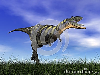 Aucasaurus dinosaur - 3D render Stock Photo