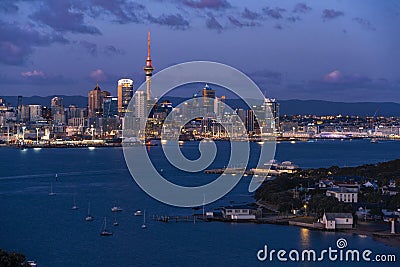 Auckland city waterfront New Zealand Editorial Stock Photo