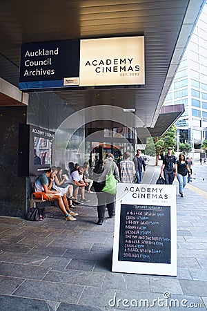 Auckland Council Archives Academy Cinemas Editorial Stock Photo