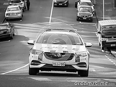 New Zealand Police Holden Commodore car. Editorial Stock Photo