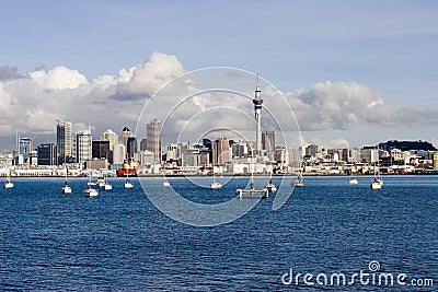 Auckland Skyline Editorial Stock Photo