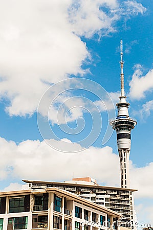 Auckland Skytower Editorial Stock Photo