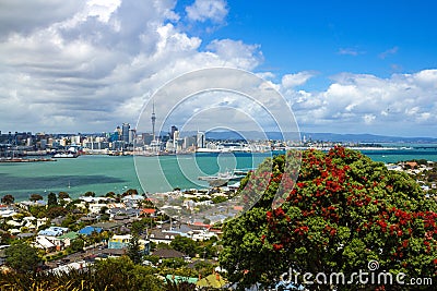 Auckland View from Mt Victoria Devonport Auckland New Zealand Stock Photo