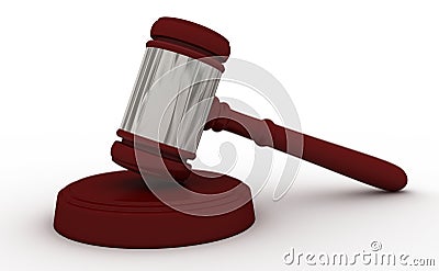 Auction hammer Stock Photo