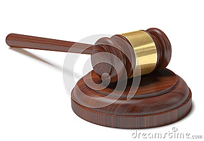 Auction hammer Stock Photo