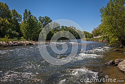 Aude river Stock Photo