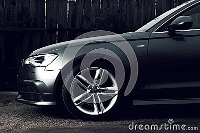 Audi A6 C7 rims Editorial Stock Photo