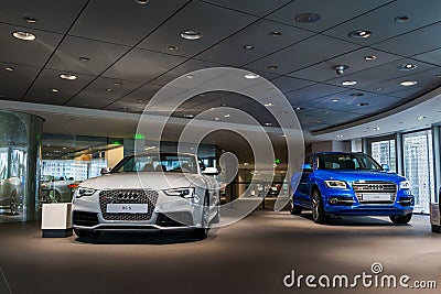 Audi cars for sale Editorial Stock Photo