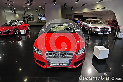 Audi Exhibition hall Editorial Stock Photo