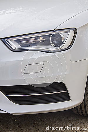 Audi headlight Stock Photo