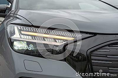 Audi Q4 e-tron SUV 2023 Test Drive Day Editorial Stock Photo