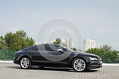 September 18, 2012, Kyiv. Ukraine. Audi S7 in the city Editorial Stock Photo