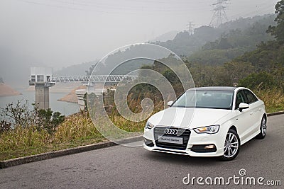 Audi A3 Sedan 2014 Model Editorial Stock Photo