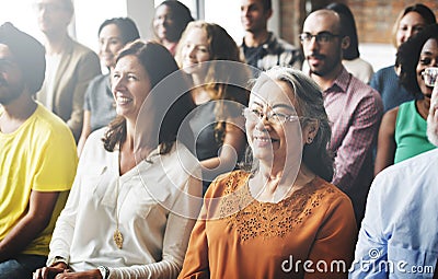 Audience Casual Conference Convention Seminar Concept Stock Photo